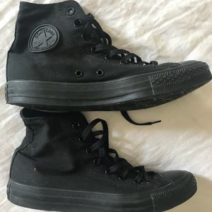 Black Converse high tops
